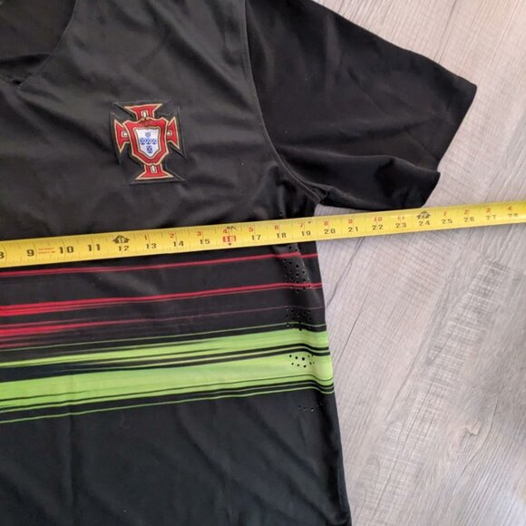 Portugal National Soccer Team Adult 2XL #7 Black Jersey - Picture 6 of 6